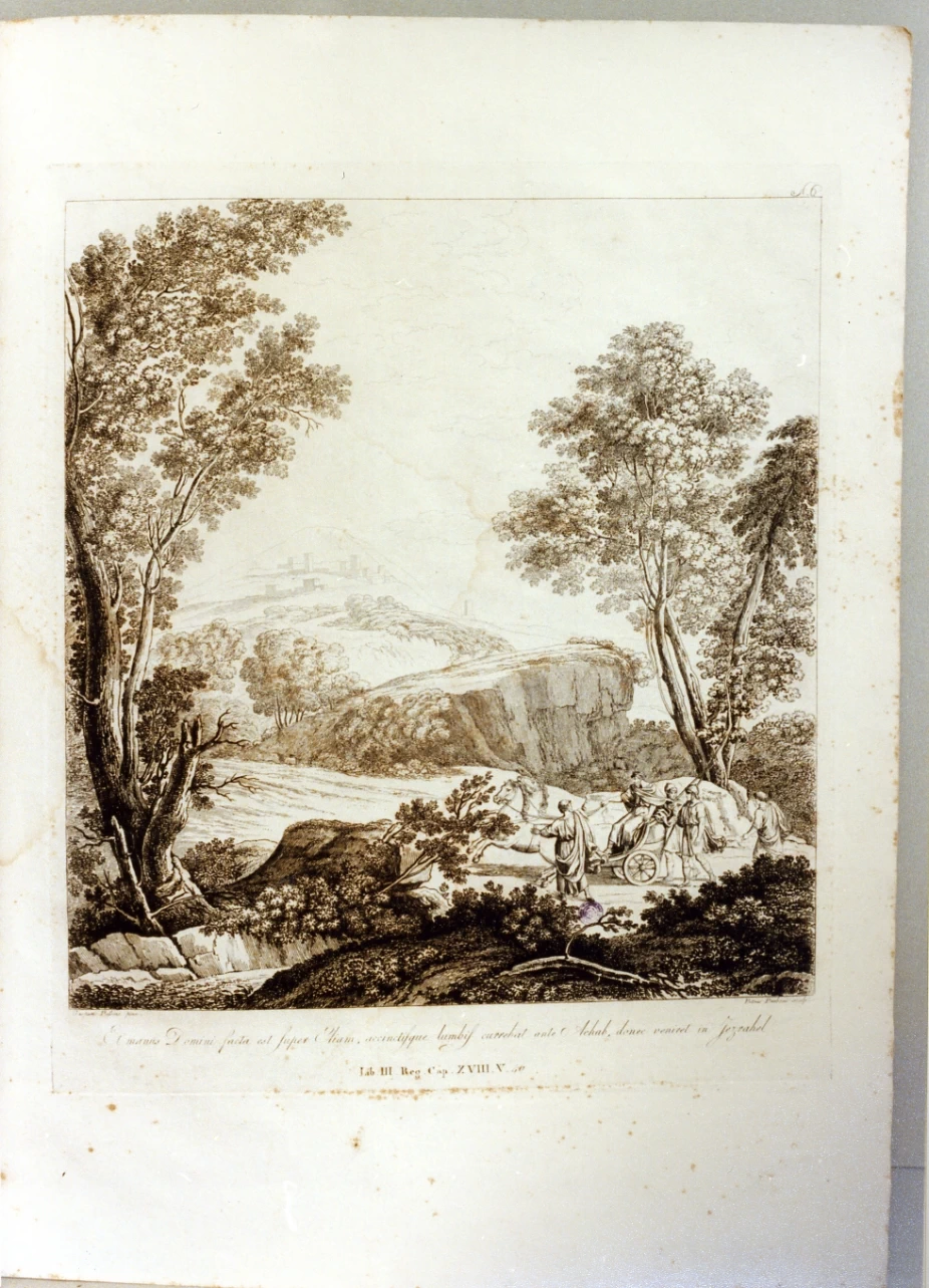 Gaspar Dughet detto Pussino - Elia annuncia la siccità ad Achab, Certosa e museo di San Martino, Napoli